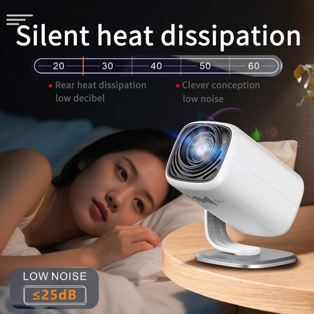 YL05A Portable HY300 Projector: 1080P and 4K Android Smart Support