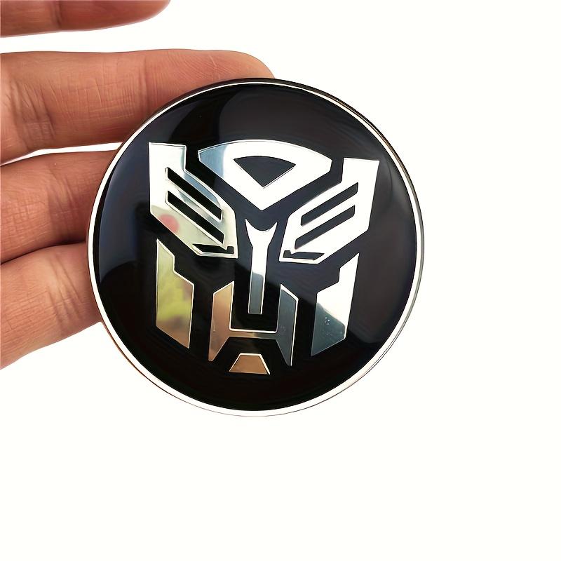Transformers Upright Car Human Car Hub Cover Stickers | Aluminum, Self-adhesive, Universally Applicable, Ideal for Daily Gifts