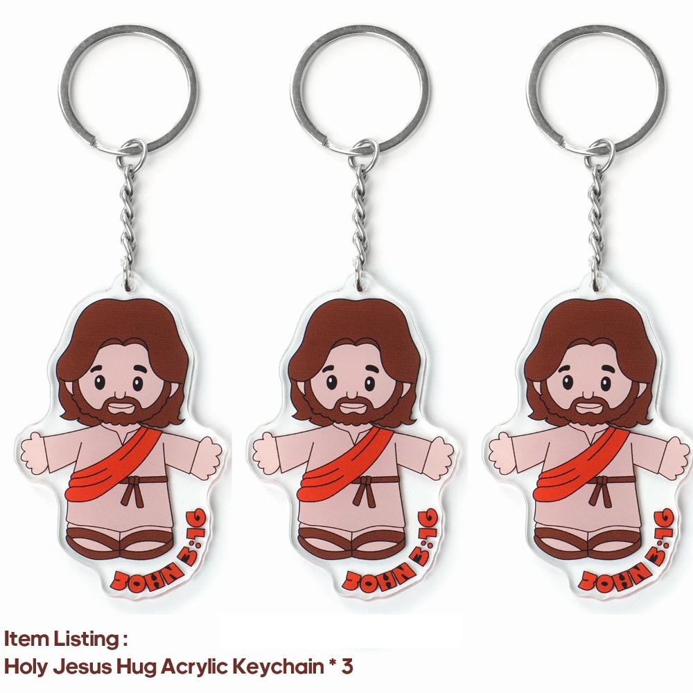 25cm/50cm Cartoon Jesus Kissen Stofftier Nachttisch Sofa Kissen Weihnachtsgeschenk Weiche Plüschpuppe mit Bibelkissen für Kinder
