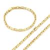 Necklace, Minimalist High-end 18k Interlocking Lip Chain Titanium Steel Men's Bracelet