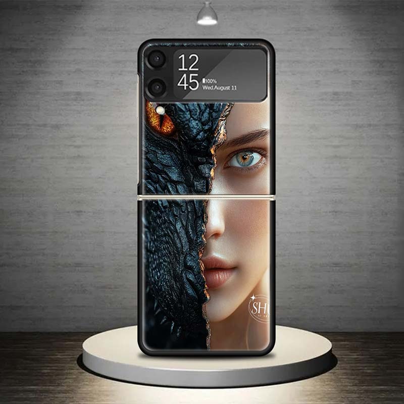

F-Fourth W-Wing Violet Sorrengail Phone Case For Samsung Galaxy Z Flip 7 6 5 4 3 5G Shockproof Cover Z Flip7 Flip6 ZFlip5 Flip3 Samsung Z Flip 6