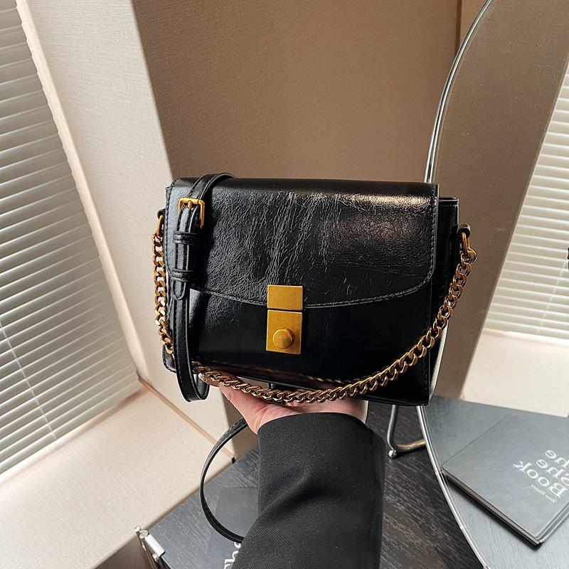 Premium Texture Small Bag Women's New Autumn and Winter Versatile Messenger Bag Retro Fashion Shoulder Small Square Bag