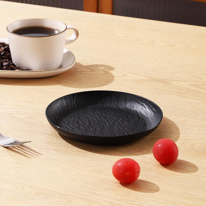 

Rock Pattern Plastic Snack & Bone Dish - Small Plate for Snacks or Table Trash