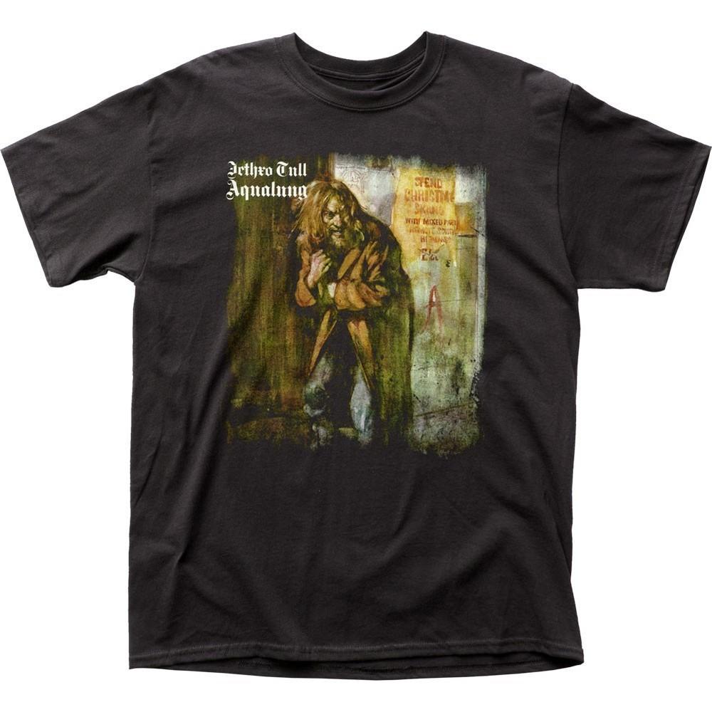 Jethro Tull Aqualung Mens T Shirt Music Classic Concert Rock Band Tee New Black Unisex T-Shirt S