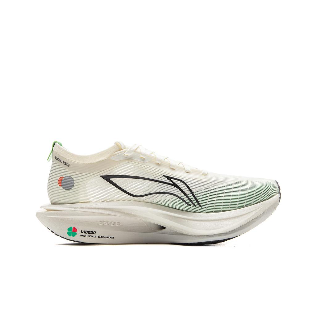 Li Ning Feidian 5 Elite Ultra Lehká Technologie Karbonová Deska Běžecké Boty Unisex Běžecké Boty Off-White ARMV003-4
