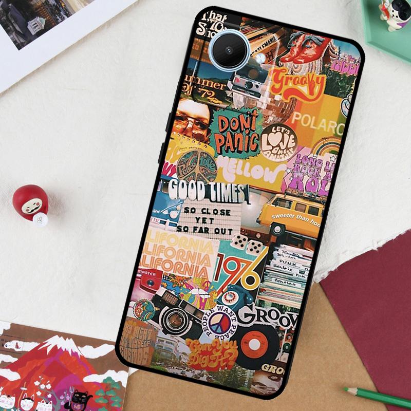 Summer Beach Collage For Realme 14 Pro Plus 13 10 11 12 GT 6 5 6T GT7 Pro C61 C55 C53 C51 C21Y C25S C67 C75 Case