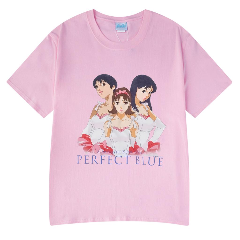 Anime Perfect Blue A Satoshi Kon Film Mima Kirigoe T-Shirt Men's Women Clothing Fashion Hip Hop Short Sleeve T Shirt Summer Tees