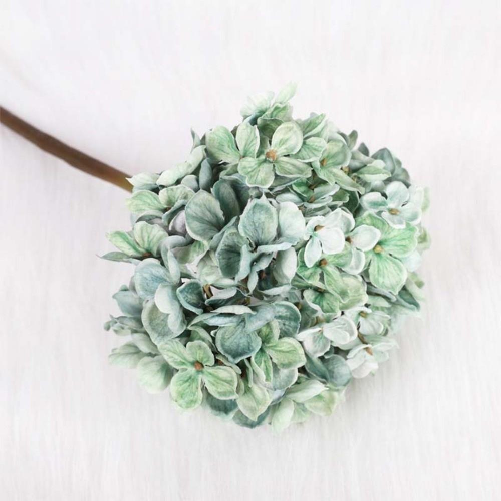 Hydrangea Macrophylla Artificial Hydrangea Flower Handmade Realistic Faux Flower Branch Real Touch Artificial Fake Flower