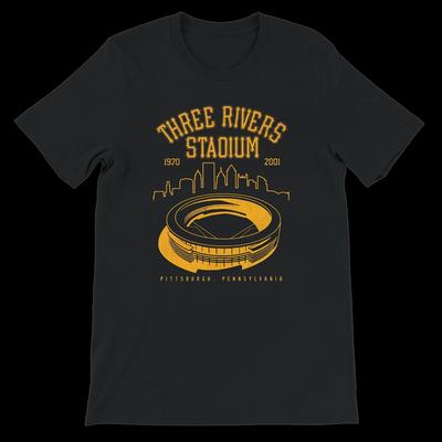 Three Rivers Stadium Vintage Football T-Shirt – Pittsburgh Retro Sports Apparel