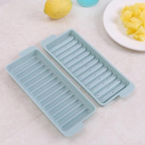 2Pcs Ice Stick Tray Mold with Lid Food Grade Easy Release BPA Free Beverage Whiskey Cocktails