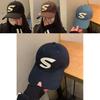 Trendy Cotton Baseball Cap With S Letter Design Wide Brim For All Seasons