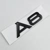 3D ABS Chrome Black Logo S Line A1 A2 A3 A4 A5 A6 A7 A8 Emblem Badge Car Decal For B Sline Sticker Decorative Accessories