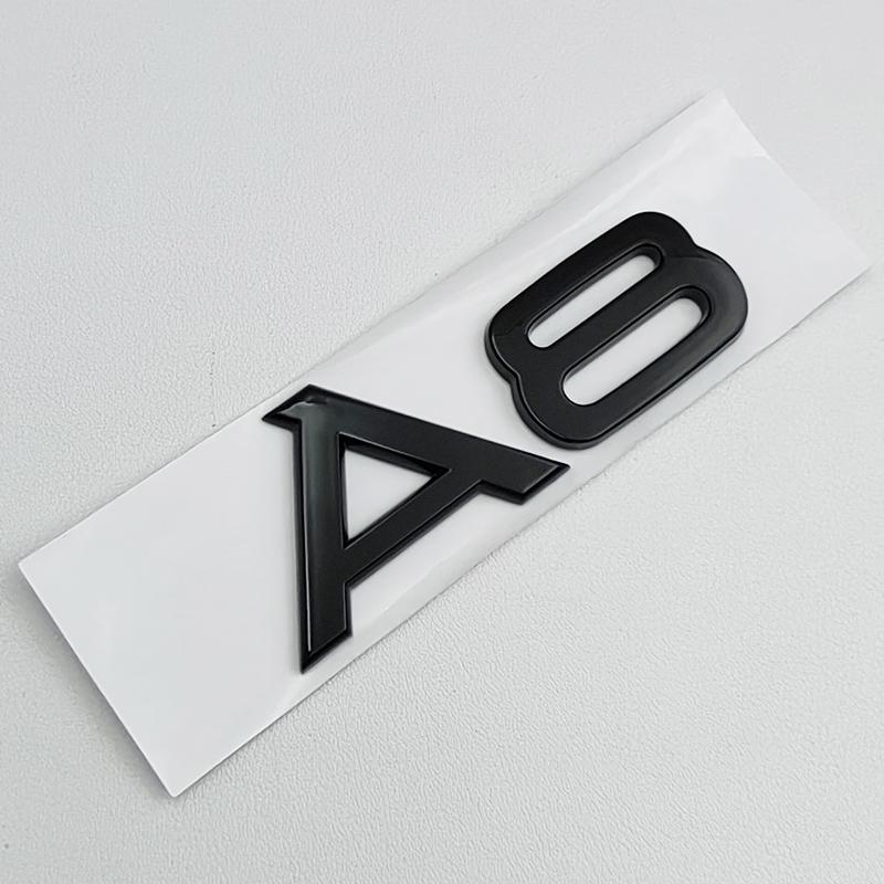 3D ABS Chrome Black Logo S Line A1 A2 A3 A4 A5 A6 A7 A8 Emblem Badge Car Decal For B Sline Sticker Decorative Accessories