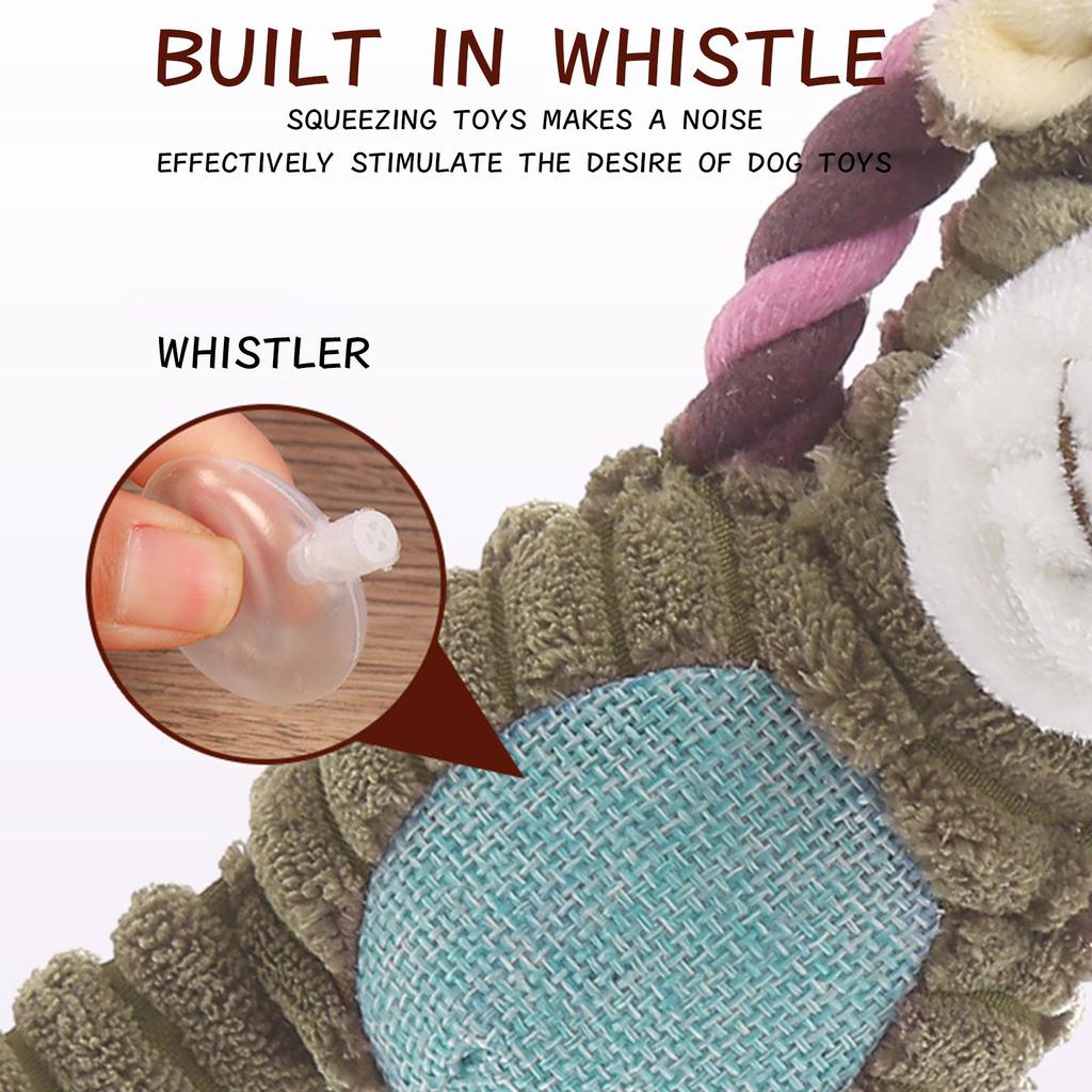 Toys For Puppies, Toy Dog Chew Toy For Teething Chewing , No Stuffing Plush Animal Dog Toy For Small Medium Large Dog