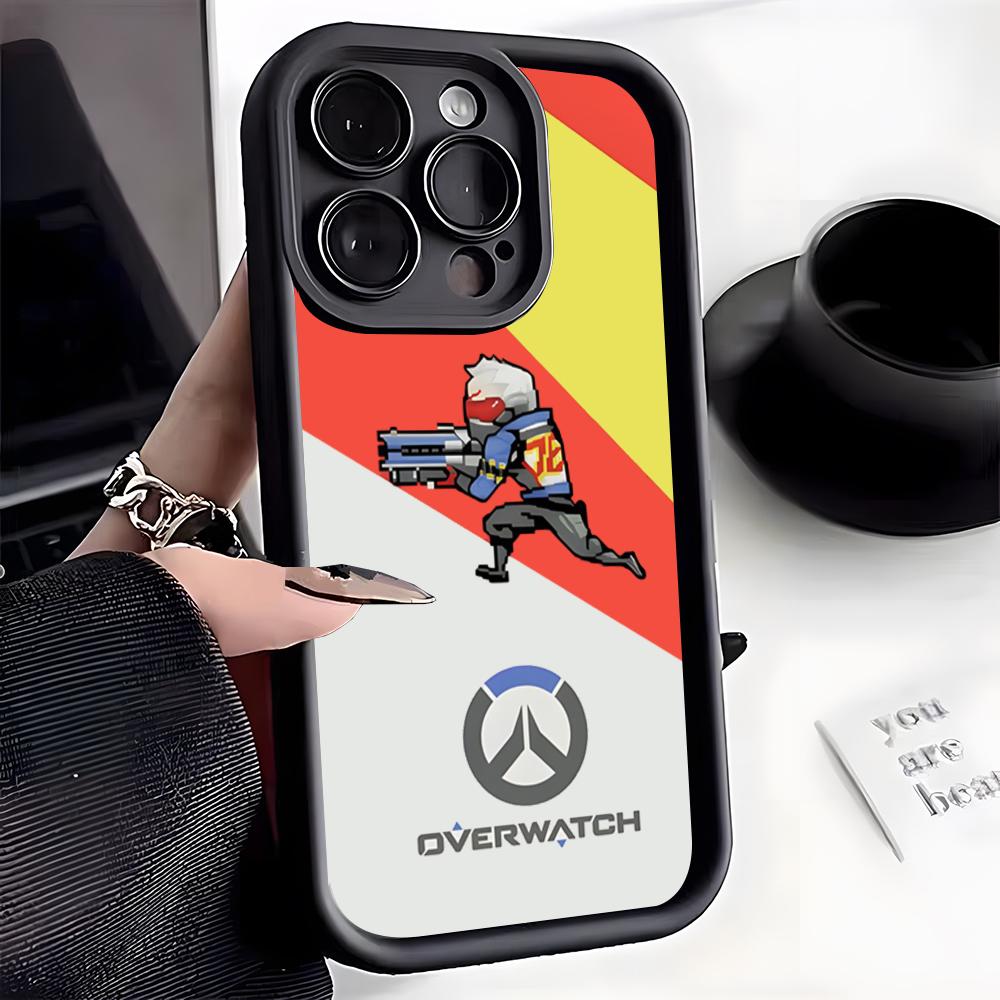 O-Overwatch Phone Case For IPhone 17 Pro Max 16 15 14 Pro Max IPhone 13 Pro Max 11 Plus Silicone Cover