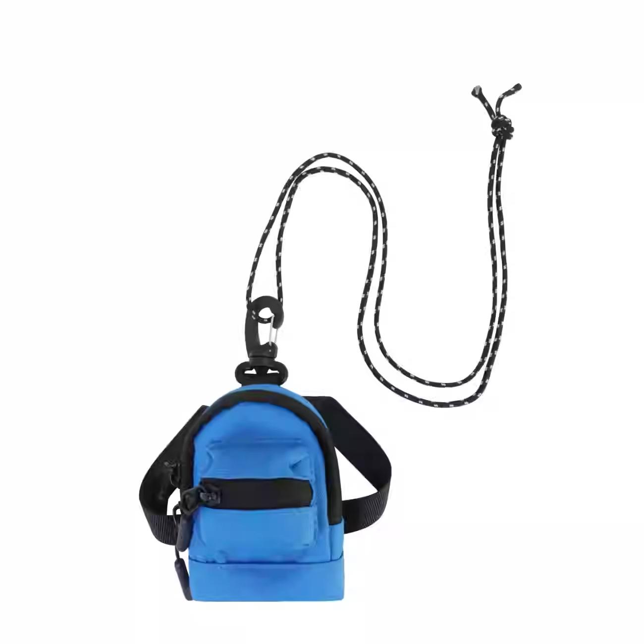 

Trendy Compact Neck-Hanging Key and Earphone Bag with YKK Zipper