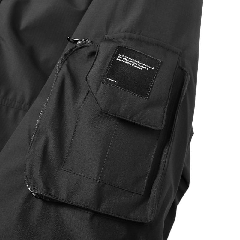 Men's Winter White Duck Down Jacket Functional Tooling Warm Thickened Hooded Fashion Loose Down Jacket Men