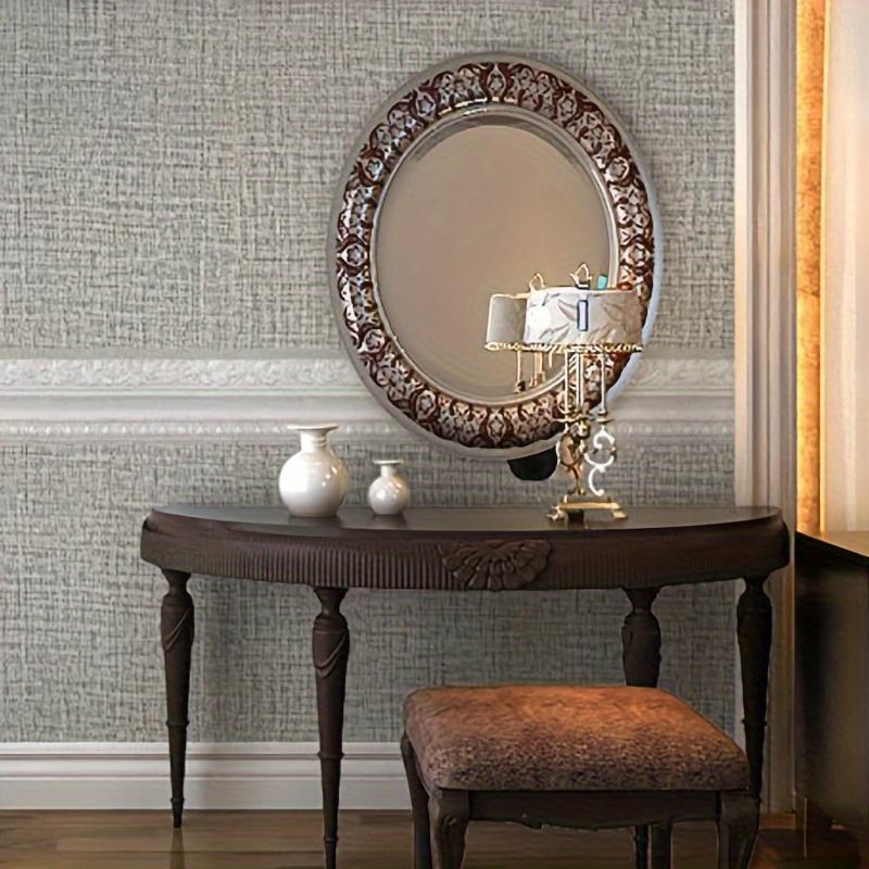 1 Rouleau Bordure de Papier Peint 3D Imperméable Auto-adhésif Gris - Design Peel-and-stick, Idéal pour Ajouter une Touche Élégante aux Carrelages de Cuisine et de Salle de Bain