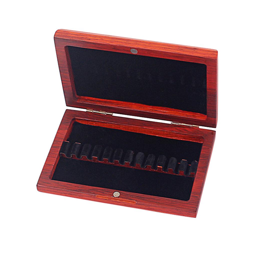 

Redwood Oboe Reed Case with Lining Moisture-proof Fishing Rod Boxes Good Sealing Wear-resistant Storage for 12 Pieces