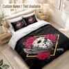 Horror Movies Bedding Set, 1 Duvet Cover & 2 Pillowcases Soft Comfortable Bedroom Home Textile Decor