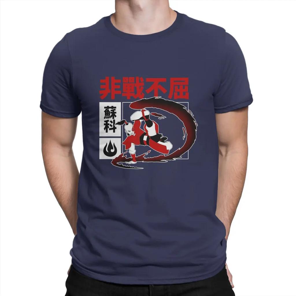 Zuko Kanji Feuerbändiger Herren T-Shirt T-The Last Airbenders Lustige T-Shirts Kurzarm Rundhals T-Shirts 100% Baumwolle Erwachsenenkleidung