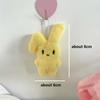 Rabbit Plush Toy Keychain Fluffy Sweetheart Pink Cartoon Keychain Cute Stuffed Toy Couple Keychain Backpack Car Key Pendant