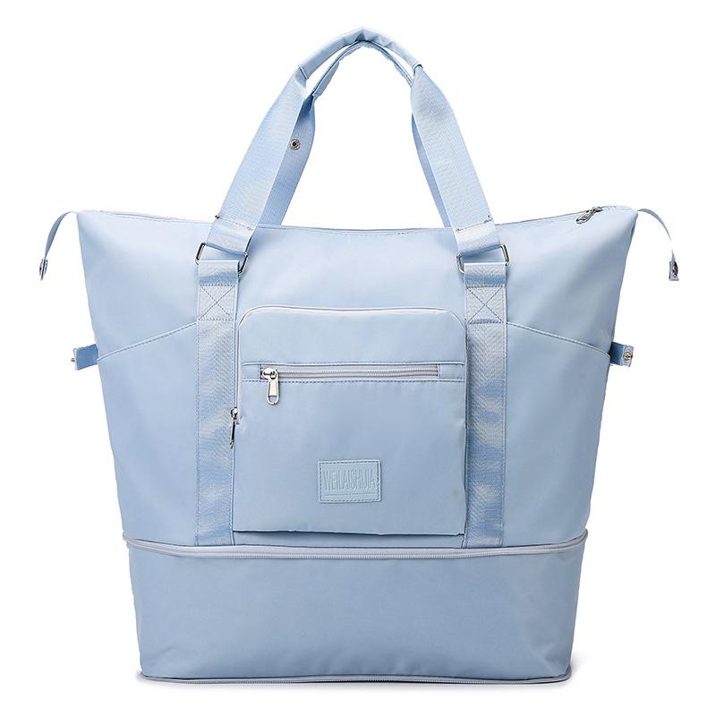 Multifunctional expansion, large-capacity going out, portable travel bag, wet and dry separation, sports folding fitness bag, can cover the tie rod.