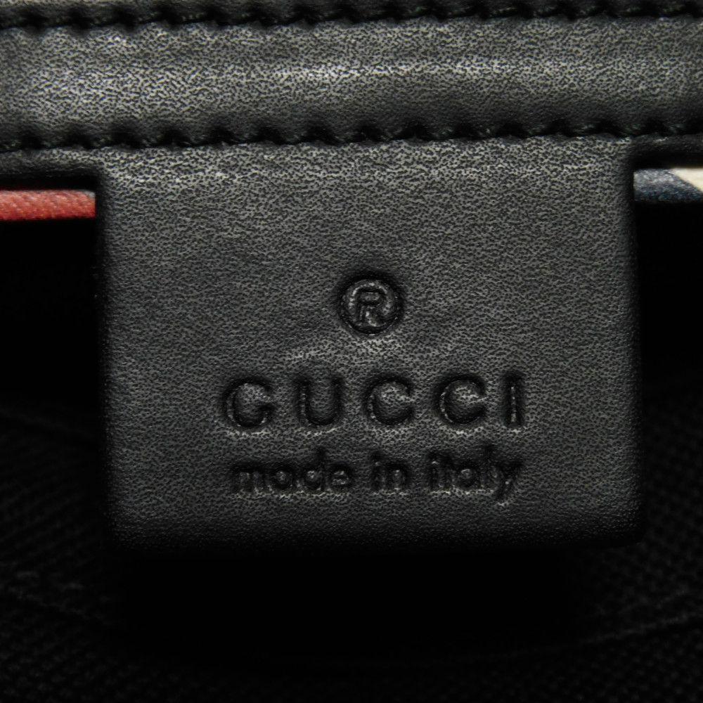 Used GG Supreme Messenger Bag 9539 474137 9F23N 8850 7921 Logo Applique Web Embroidery Black Men's from Japan AUTHENTIC
