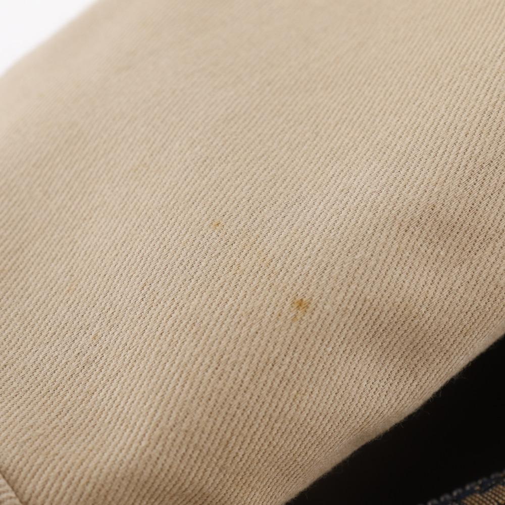 Dior Trotter Boston Bag Mini Boston Vintage Beige Canvas Unisex Used