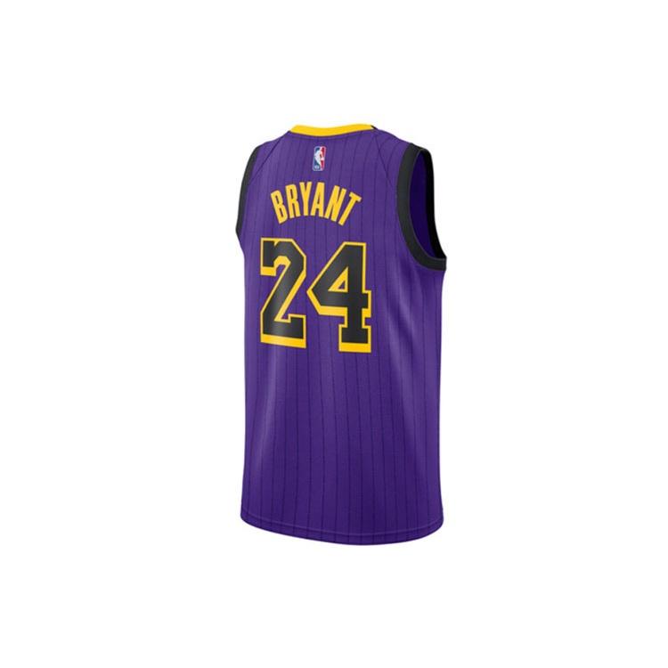 Nike NBA Jersey Lakers City Limited 24 Kobe 18-19 Season SW Fan Edition Purple Men's AV4270-505