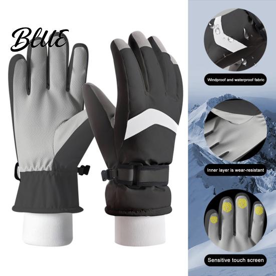 Waterproof Snow Gloves Sports Screen Women Windproof for Men Winter Ski Touch Warm Outdoor Thermal
