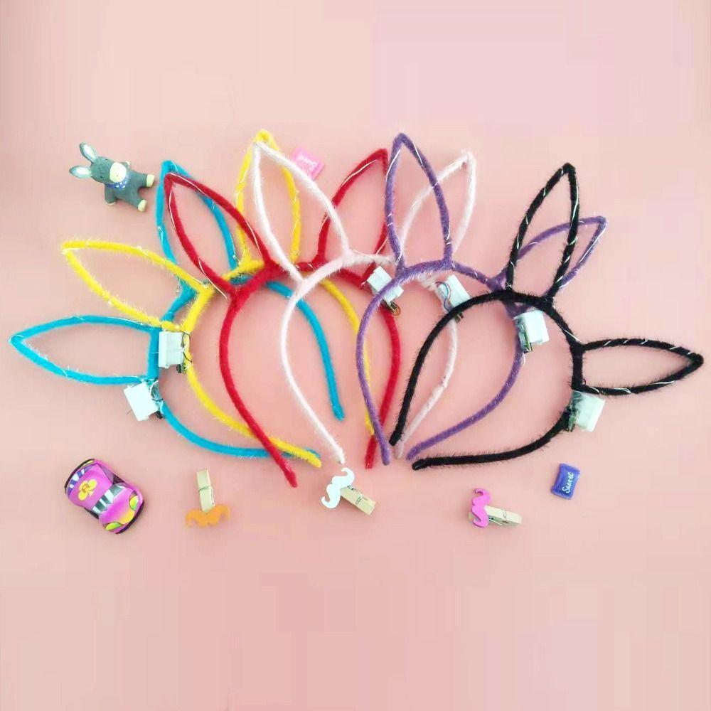 Concert Support Decoration Glowing Cat Ears Hair Band LED Rabbit Ears Headband  Kid