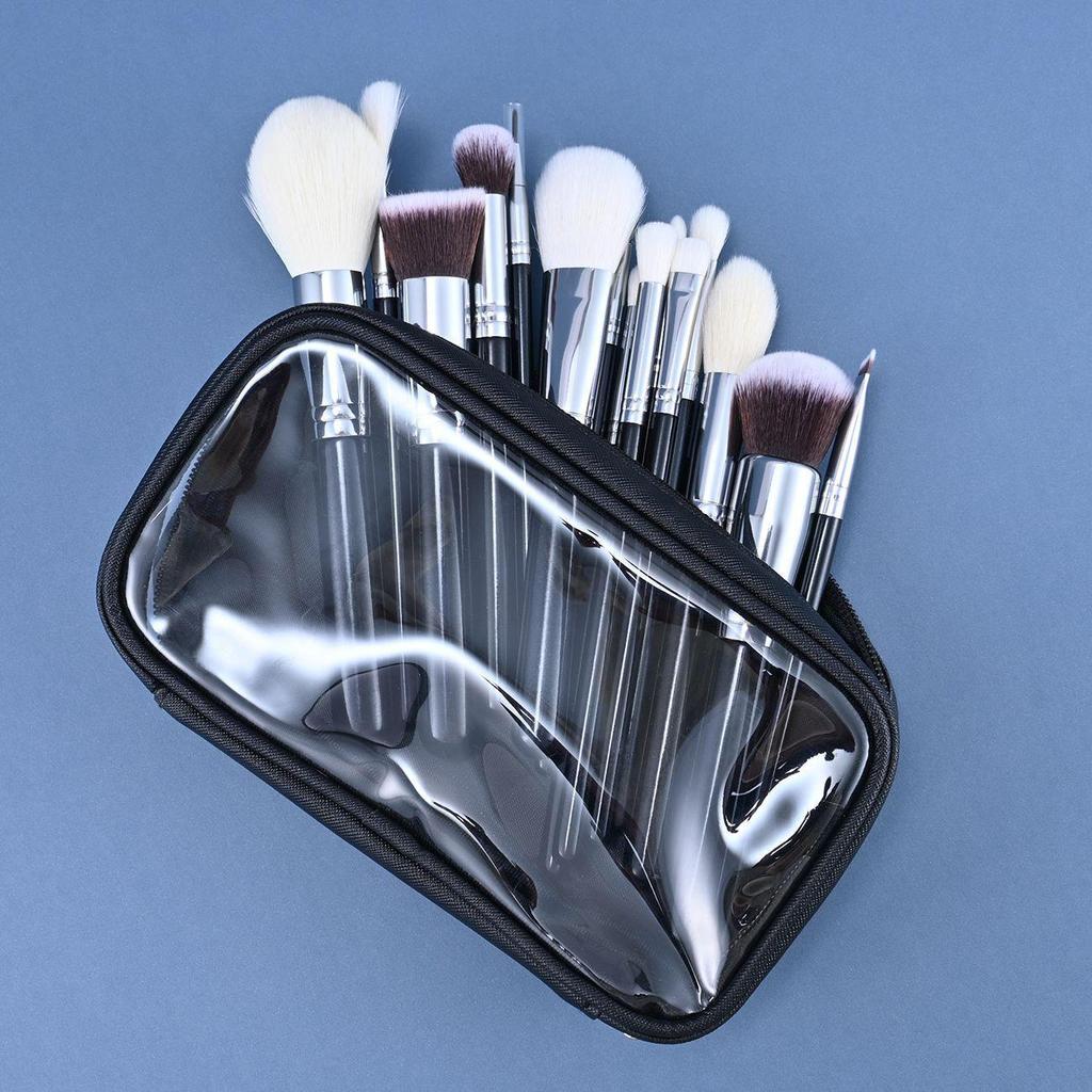 Cangzhou 15-Piece Animal Hair Makeup Brush Set: Eye Shadow & Foundation Brushes