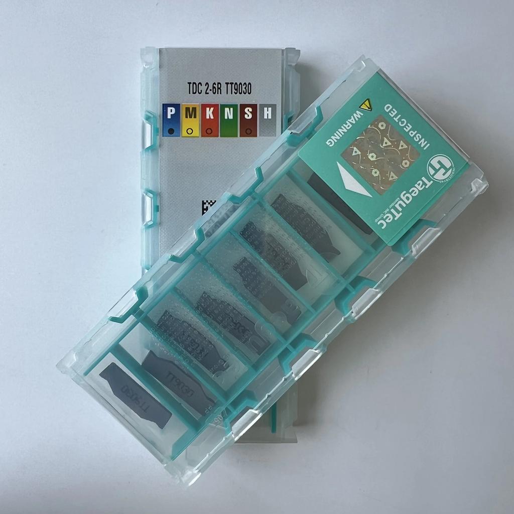 TaeguTec / TDC2-6R TT9030 / Original carbide blade 10 Pcs
