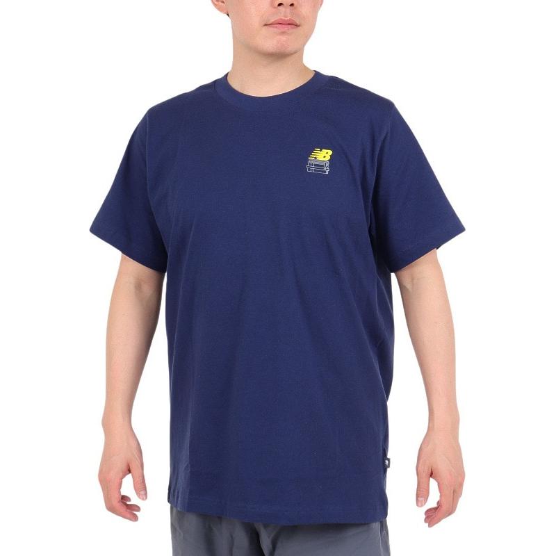 New Balance T Shirt Men's Marine Blue MT41586-NNY