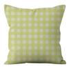 Small Clear Green Geometric Flower Print Pillowcase Short Velvet Cushion Living Room Sofa Pillowcase
