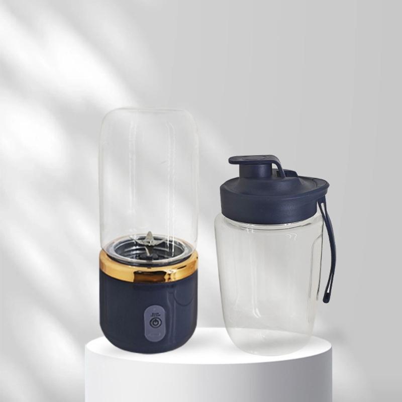 Personal Smoothie Cup Maker Set, Rechargeable Mixing Cup with Extra Drink Cup for Kitchen, Dorm, and Office Use