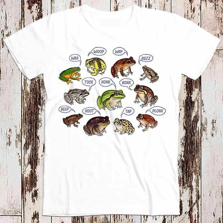 Frog Love Songs Art Animal Meme Best Seller T Shirt Music Retro Top Tee 8522 2XL