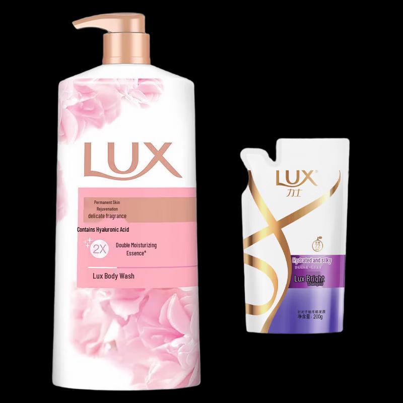 LUX Moisturizing Shower Gel & Shampoo Duo