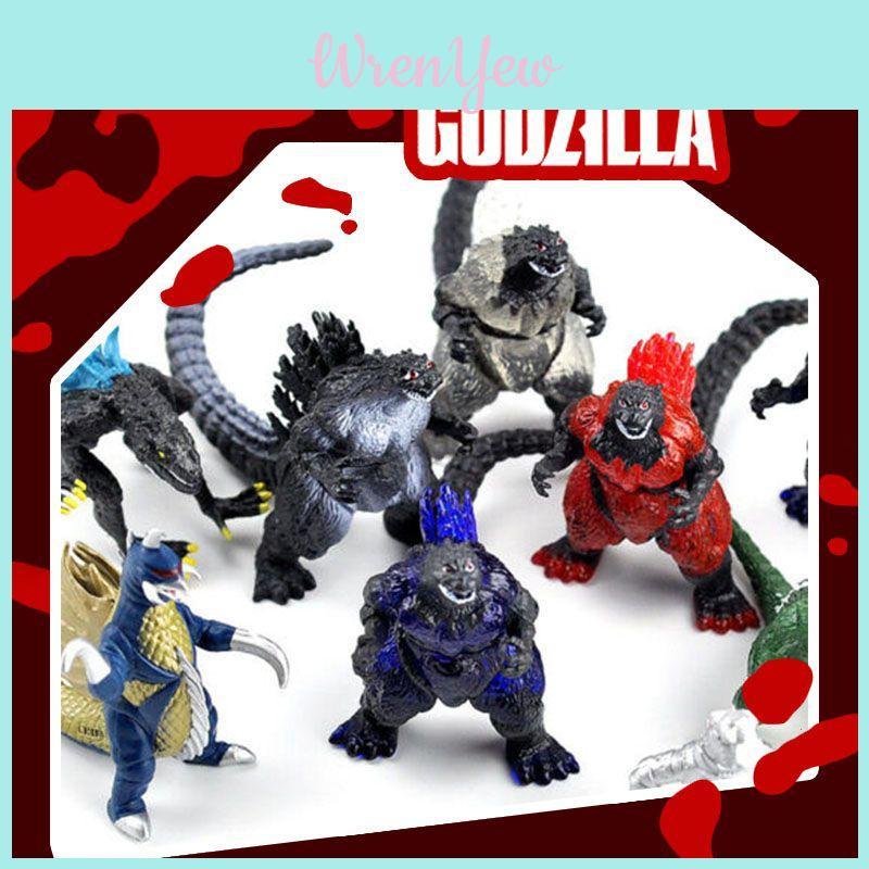 Exquisite Godzilla King Of The Monster Shin Mechagodzilla 10pcs Toy Figures Set For Collectors