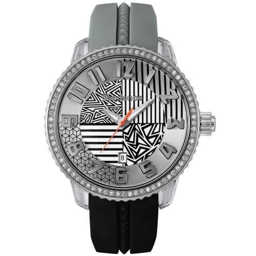 

Tendence Women s 42.5mm Watch, Silver Dial, Stainless Steel, Mineral Glass, Quartz Movement, TY930066, Officially Imported, Black