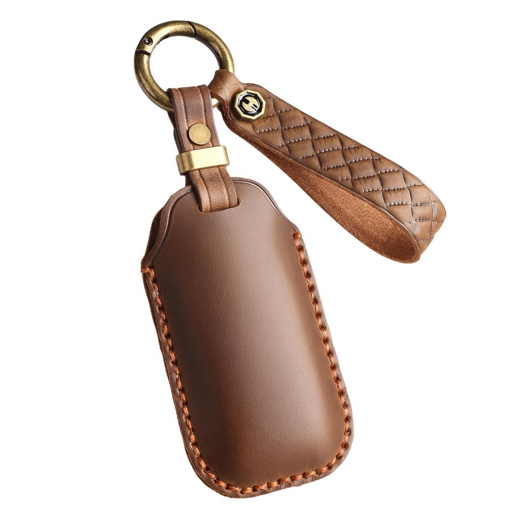 Leather Retro Key Cover for Geely Galaxy L7, L6, E8 Cars