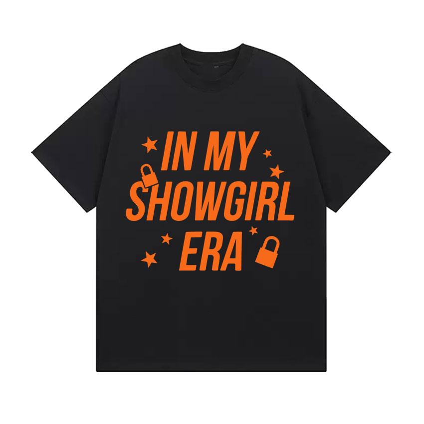 Showgirl's Life Printed T-shirts From Showgirl Era Fans Summer Harajuku Retro Cotton Short Sleeved T-shirts for Men Women