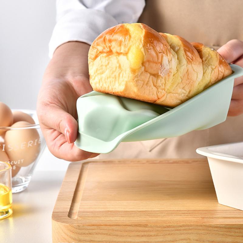 Rectangular Silicone Bread Mold Loaf Tin Cake Pan Toast Mould Nonstick Bakeware DIY Cake Brownie Baking Mold Kitchen Baking Tool