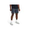 Under Armour Solid Color Mid-Waist Breathable Casual Shorts Men Bottoms Blue 1370378-044