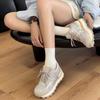Small 8CM inner height-increasing women's shoes 2025 summer mesh thick-soled Forrest Gump shoes sports versatile breathable dad shoes