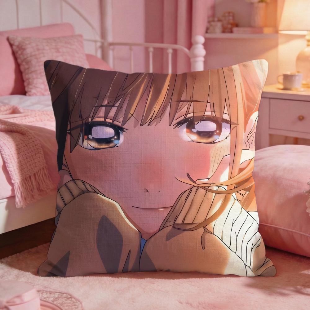 

Blue BBoxs Hot Anime Cushion Cover Premium Comfort Reversible Pillow Cove Two In One Design For Any Room Car Interior 30X30cm