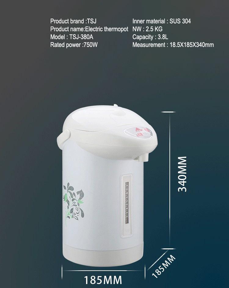 TSJ 3.8L Stainless Steel Electric Kettle and Thermos