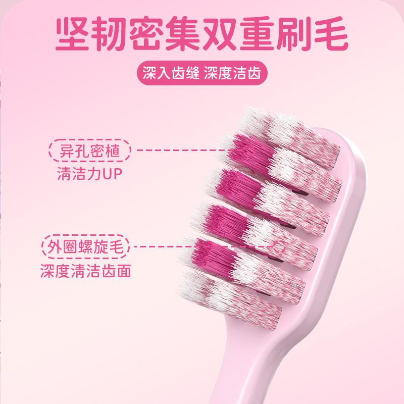 Portable Fold Ear Rabbit Lipstick Youth Toothbrush, Suitable for Deep Oral Cleaning of Families, Schools, and Traveling Couples
