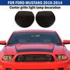 Smoked Black Front Grille Light Panel Decor Cover Trim For Ford Mustang 2010-14